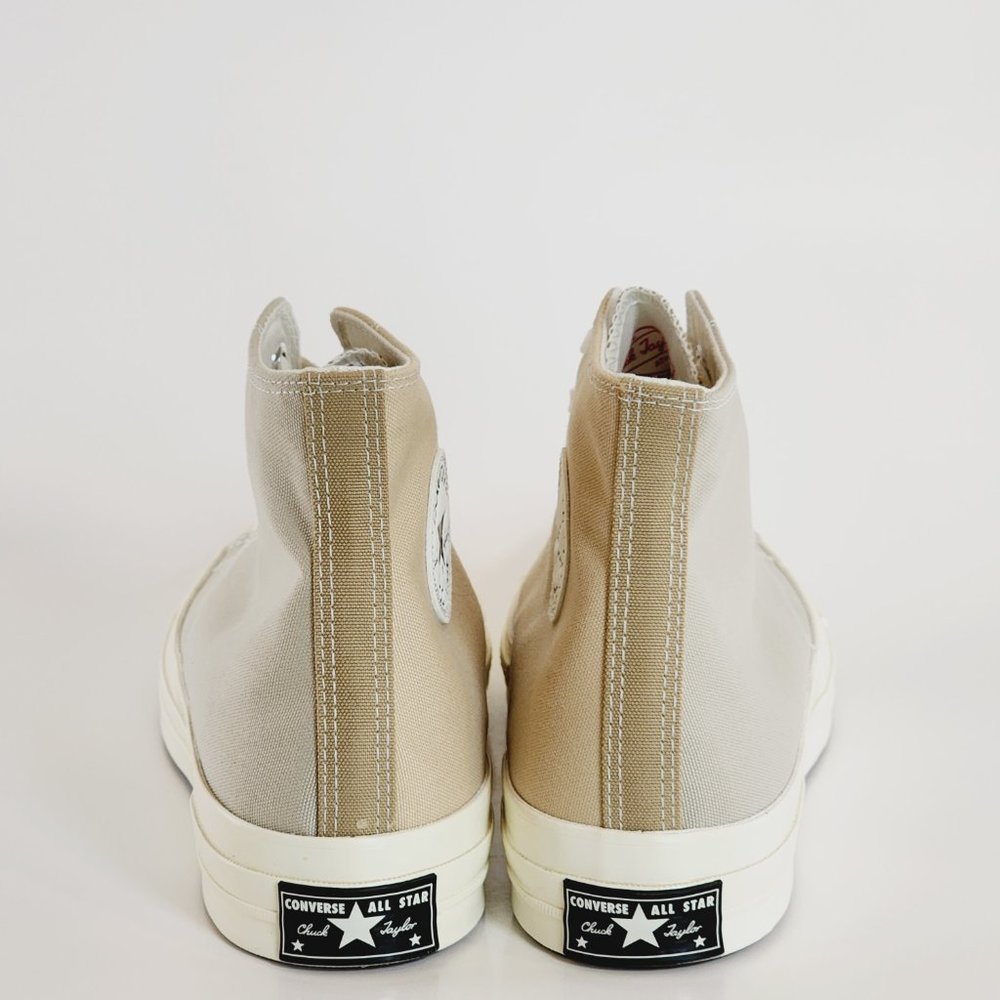 Converse Chuck 70 Hi Tri-Panel Oat Milk/Beach Stone Unisex Sneakers A05658C NWT - Picture 5 of 6